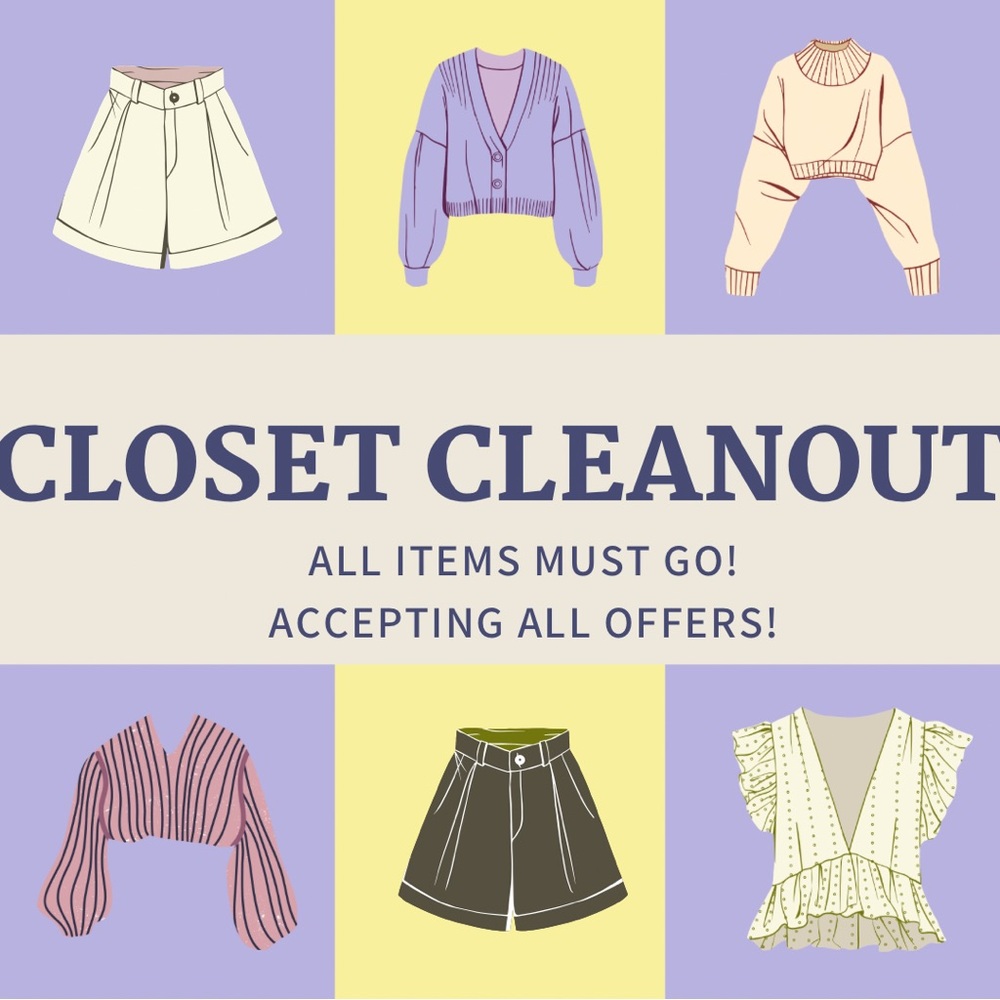 CLOSET CLEAN OUT EVERYTHING MUST GO